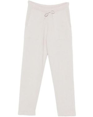 Eleventy Drawstring Cashmere Track Pants - White