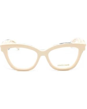 Roberto Cavalli Cat-Eye Frame Glasses - Natural