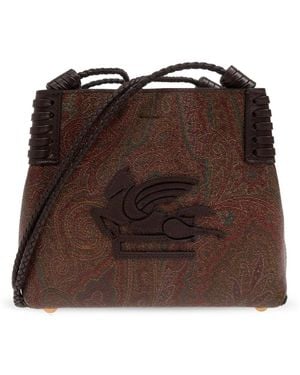 Etro Borsa Tote Paisley Libra Piccola - Marrone