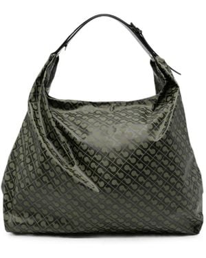 Gherardini Amazzonia Monogram-Print Shoulder Bag - Black