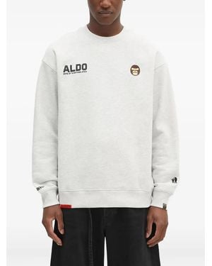 Aape By A Bathing Ape Aldo Ape Head-Emblem Sweatshirt - White