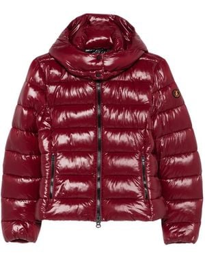 Save The Duck Hooded Puffer Jacket - Red
