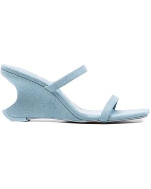 Cult Gaia Raven Strap Sandals - Blue