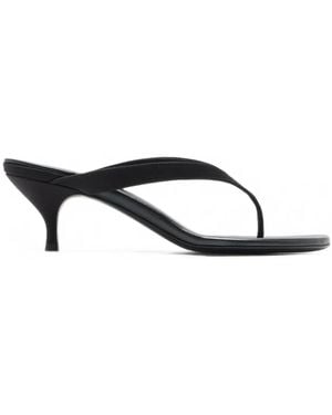 Miu Miu Kitten-Heel Thong Sandals - White
