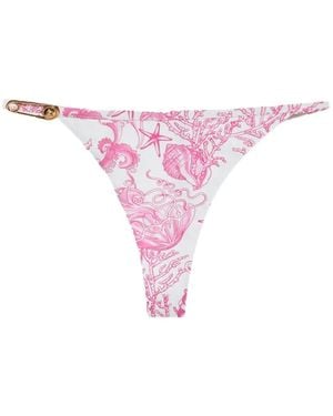 Versace Underwater Barocco Bikinihöschen - Pink