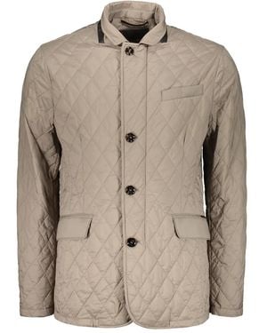 Moorer Quilted Jacket - Natural