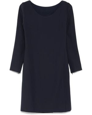 Emporio Armani Cady Short Dress - Blue