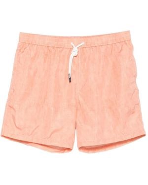 Barba Napoli Drawstring-Waist Swim Shorts - Pink