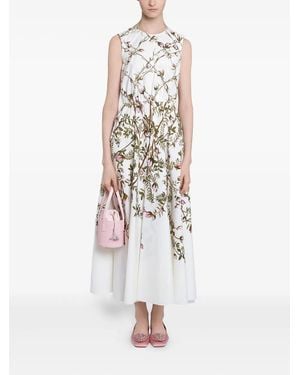 Giambattista Valli フローラル ドレス - ホワイト