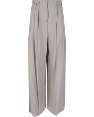 Giorgio Armani Wide-Leg Trousers - Grey