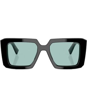 Prada Occhiali Da Sole Squadrati - Verde