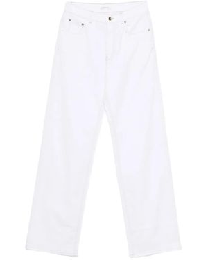 Fabiana Filippi Topstitch Jeans - White