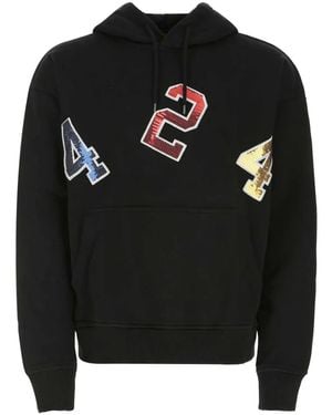 424 Sequin-Embellished Hoodie - Black