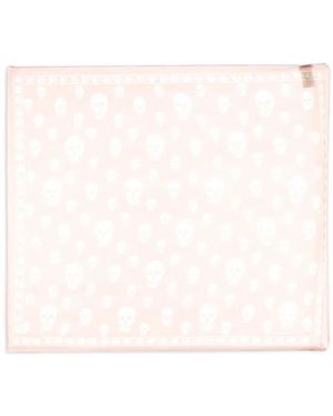 McQueen Skull Scarf - Natural