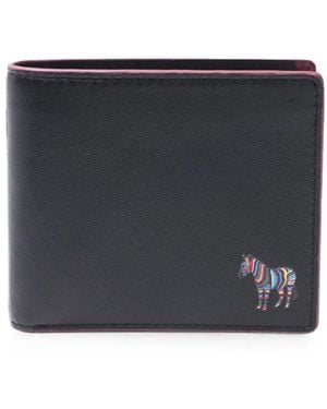 Paul Smith Zebra-Patch Billfold Wallet - Black