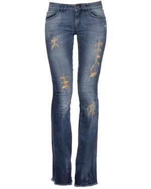 Plein Sud Embroidered jeans - Azul