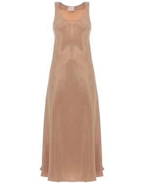 Emme Satin-Finish Wide-Neck Midi Dress - White