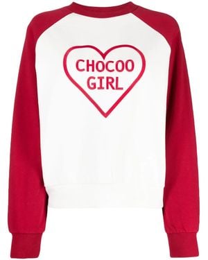 Chocoolate ロゴ スウェットシャツ - レッド