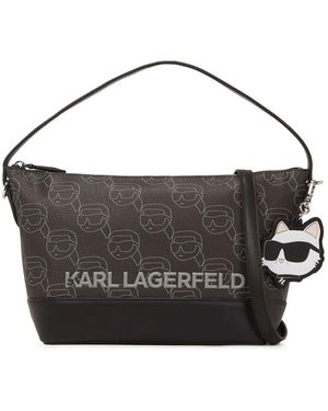Karl Lagerfeld Ikon ショルダーバッグ - ブラック