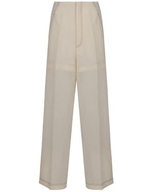 Philosophy Di Lorenzo Serafini Layered Visible-Stitching Pants - White