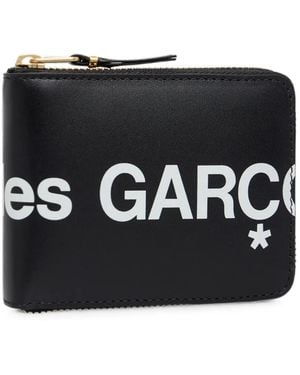 Comme des Garçons Logo Leather Wallet - Black