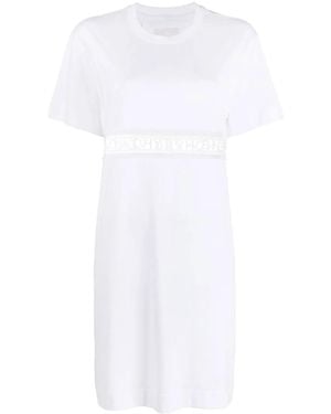 Givenchy Logo Embroidered Shift Dress - White