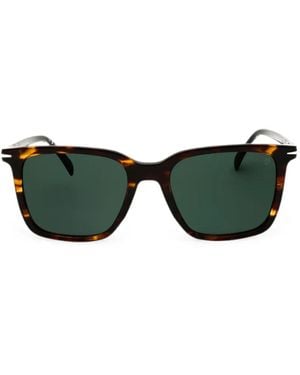 David Beckham Square-Frame Sunglasses - Green