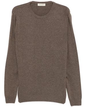 SERGIO MORETTI FIRENZE Crew-Neck Long-Sleeve Jumper - Brown
