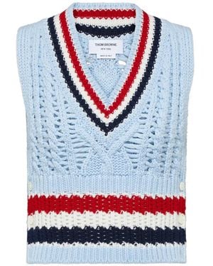 Thom Browne Knitted Vest - Grey