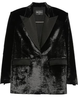 Dondup Crushed-Velvet Suit - Black