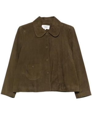 Ba&sh Chaqueta con cuello clásico - Verde