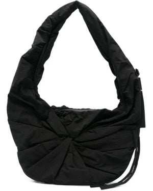 Côte&Ciel Po Ruched Shoulder Bag - Black