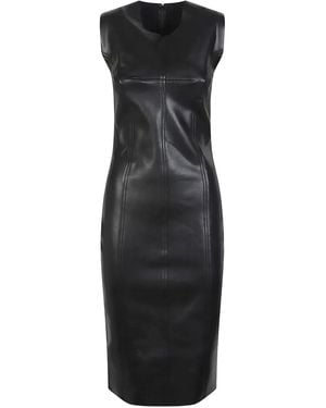 Norma Kamali Grace Paneled Dress - Black