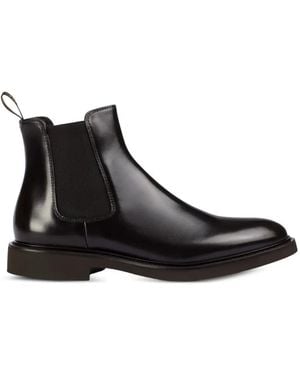 Doucal's Almond-Toe Chelsea Boots - Black