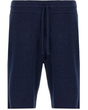 Roberto Collina Drawstring Spongy Shorts - Blue
