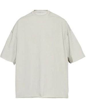 Rick Owens Raw-Cut Short-Sleeve T-Shirt - White