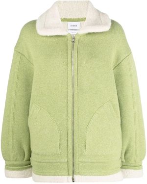 Barrie Shearling-Lined Zipped-Up Jacket - Green