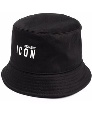 DSquared² CAPPELLO BUCKET 'ICON' - Nero