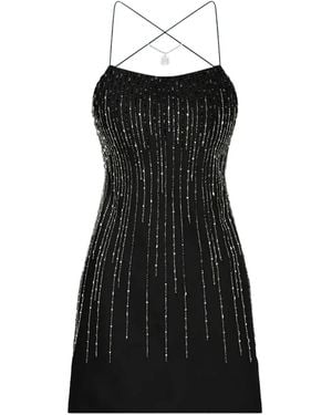 Amiri Embellished Halter-Neck Mini Dress - Black