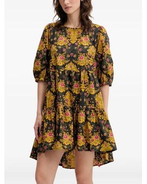 FARM Rio Floral Mini Dress - Yellow