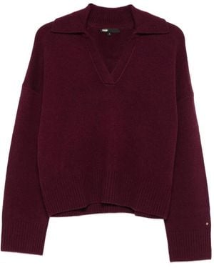 Maje V-Neck Jumper - Purple