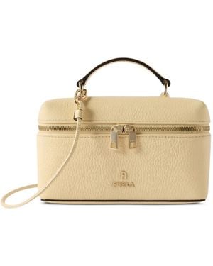 Furla Mini Camelia Leather Tote Bag - Metallic