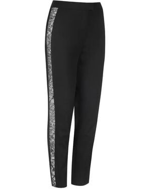 Maison Close Gestreifte Hose - Schwarz