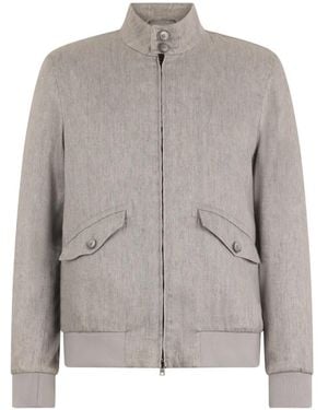 Herno High-Neck Bomber Jacket - Grey