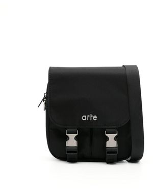 Arte' Biney Messenger Bag - Black