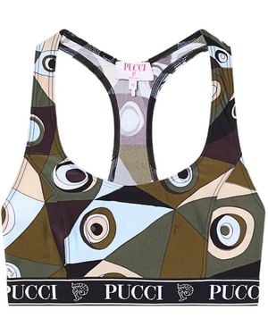 PUCCI Top Con Estampado Occhi - Negro