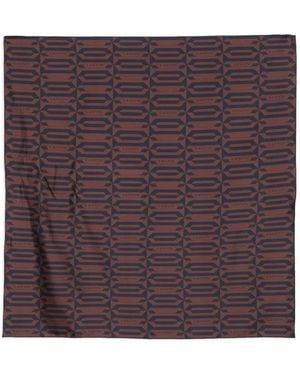 Lanvin Sjaal Met Geometrische Print - Paars