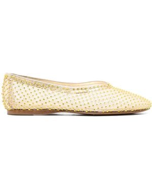 Forte Forte Mesh Ballerina Shoes - Natural