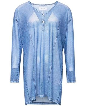 Rag & Bone Long-Sleeve Mini Dress - Blue