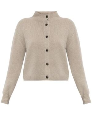 Lisa Yang Zirelle High-Neck Cardigan - Natural